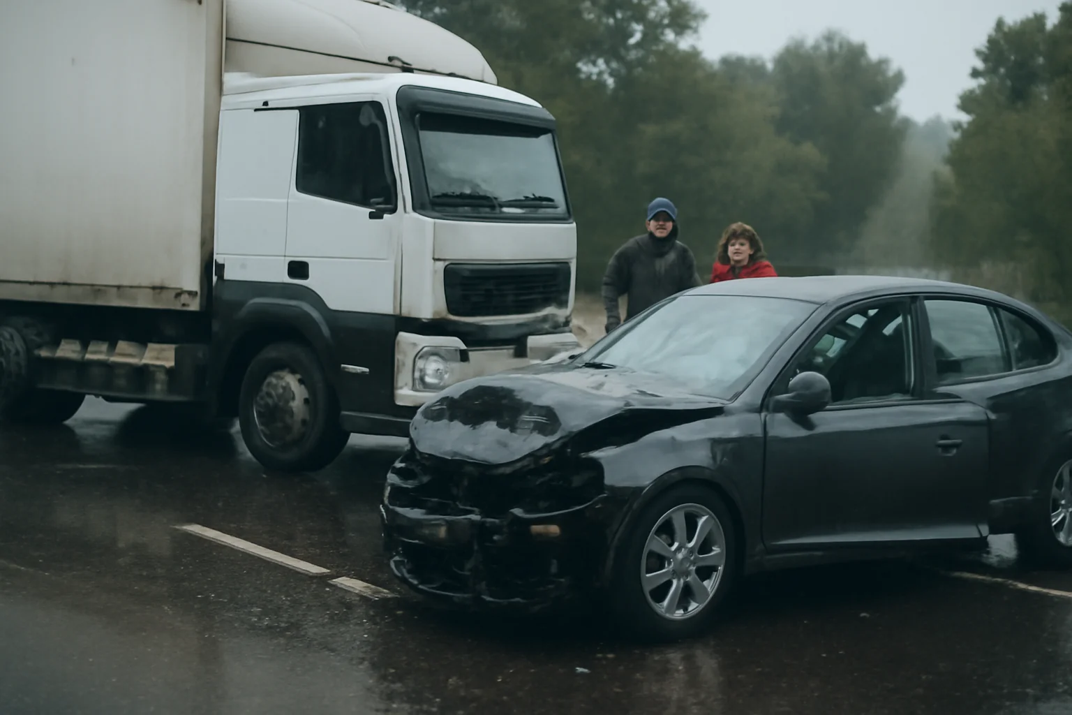 Accident grav la Cumpărătura: camionagiu ucrainean rănit  trei persoane, inclusiv un copil