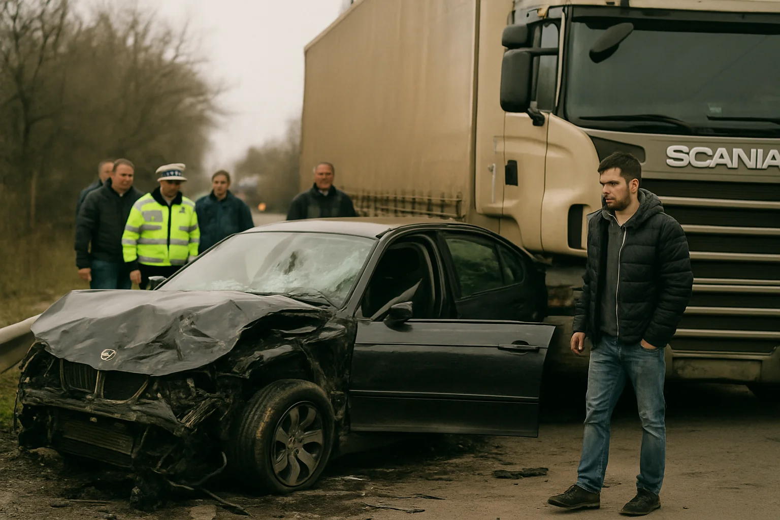 Accident la Todirești, pe DJ 178A: un tânăr a murit, alți doi au fost răniți