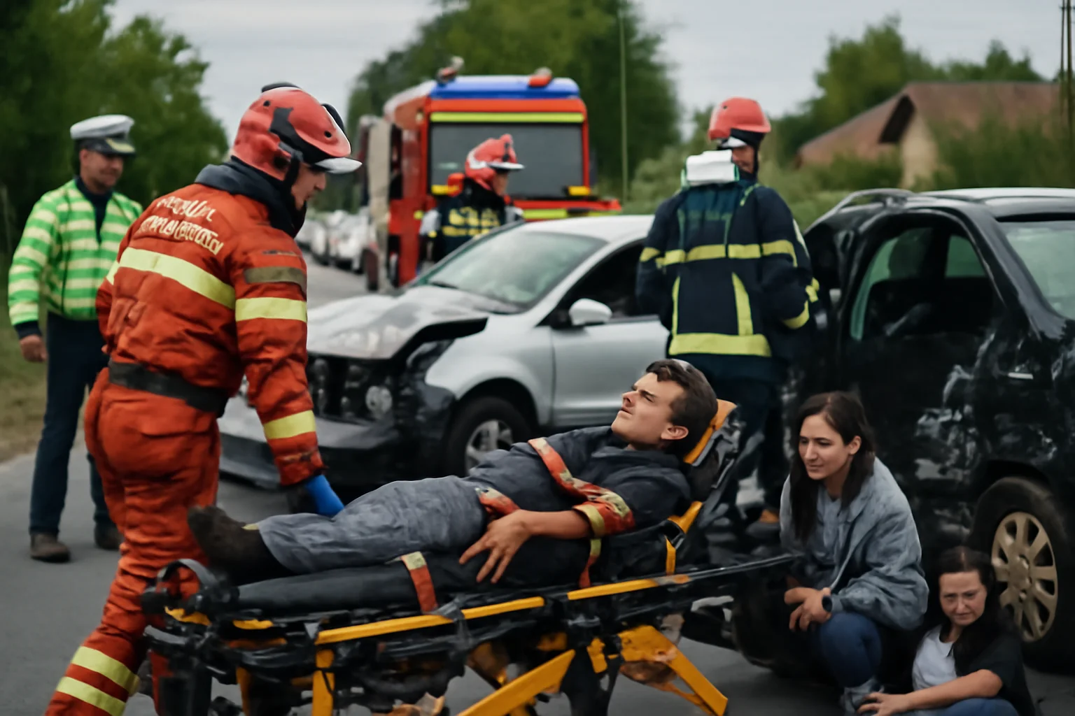 Accident rutier cu șase răniți, inclusiv trei minori, pe DN 17 în Ilișești – echipe de intervenție în alertă