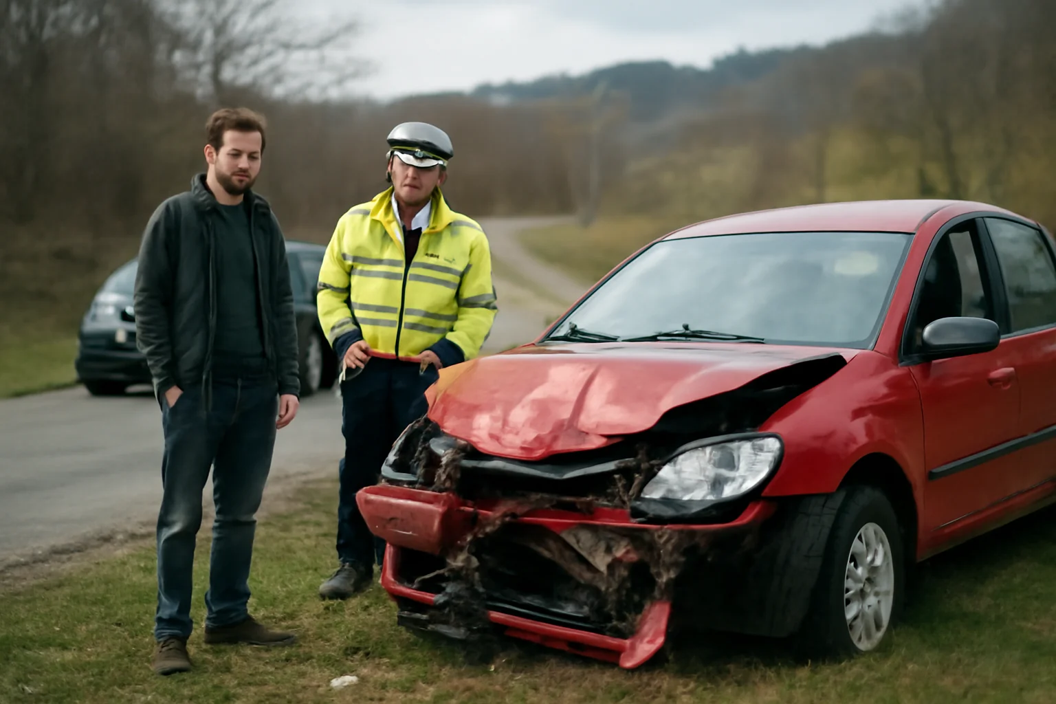 Accident rutier în zona Brodina, județul Suceava, provocat de un șofer băut