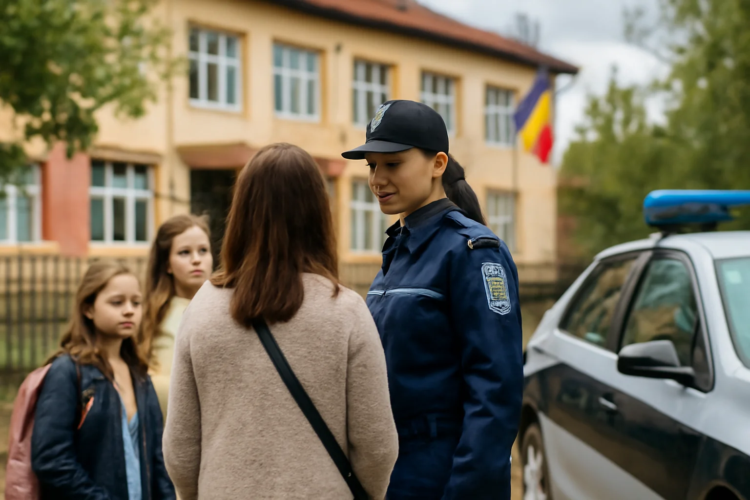 Acțiune a polițiștilor pentru siguranța elevilor în școlile din Suceava