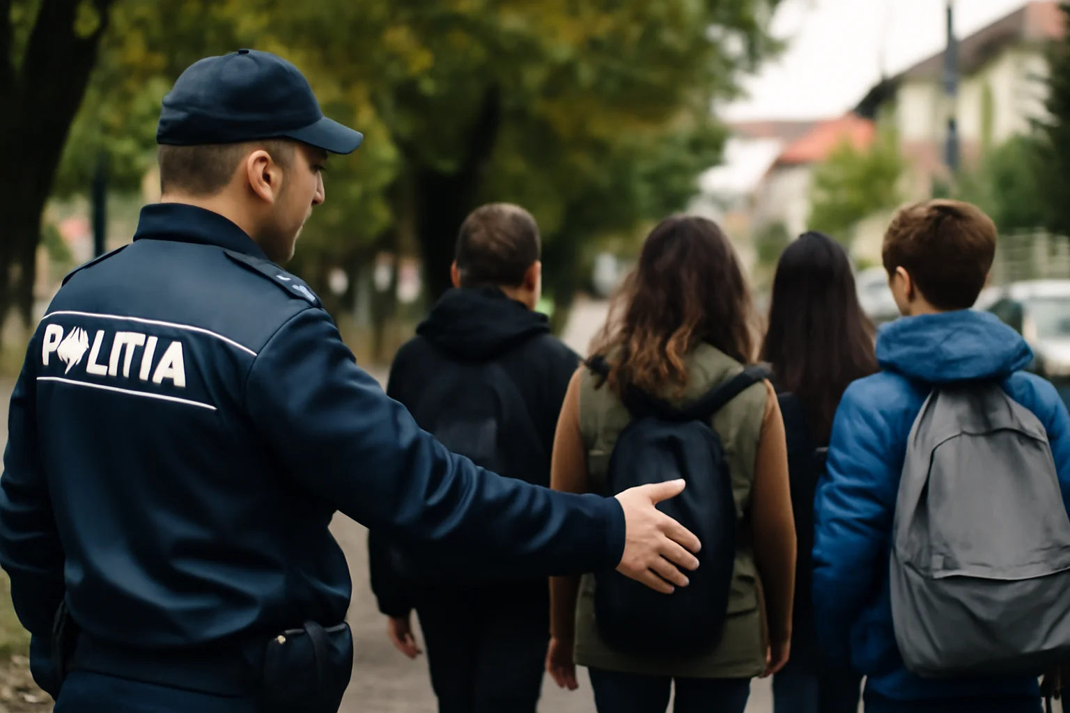 Acțiune majoră a poliției pentru siguranța elevilor din Fălticeni