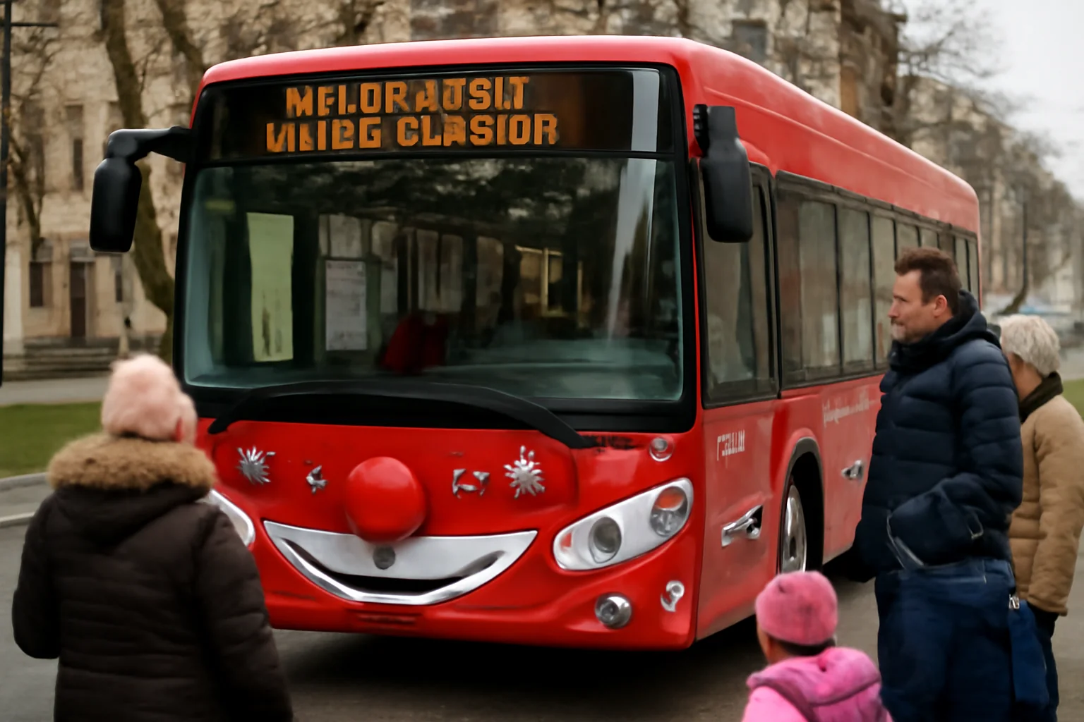 Autobuzul lui Moș Crăciun circulă gratuit pe străzile Sucevei începând de azi – plimbări gratuite pentru copii și părinți (FOTO)