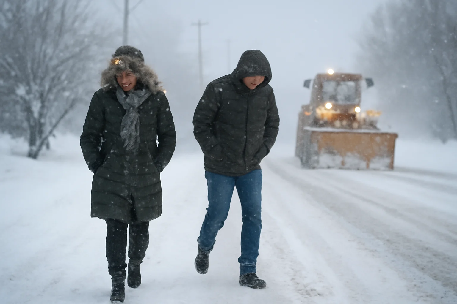 Avertizări meteo cod galben pentru ninsori, polei și vânt în județul Suceava