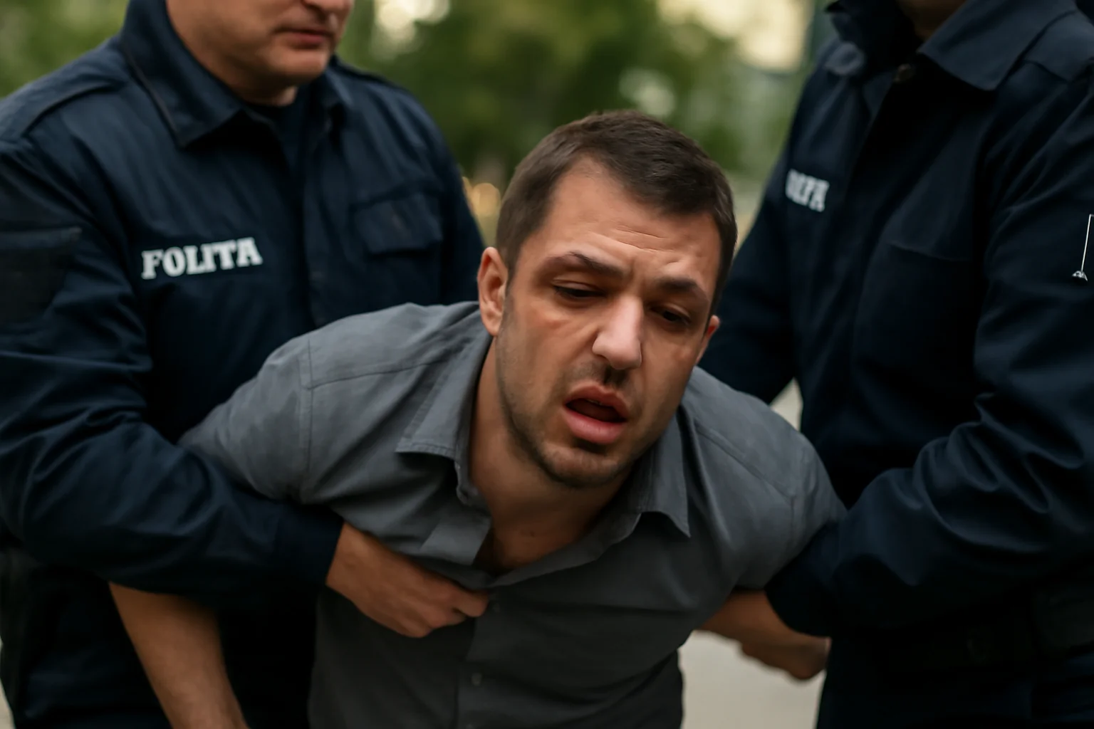 Bărbat beat rănit la arcadă după ce a căzut în timpul legitimării de către polițiști