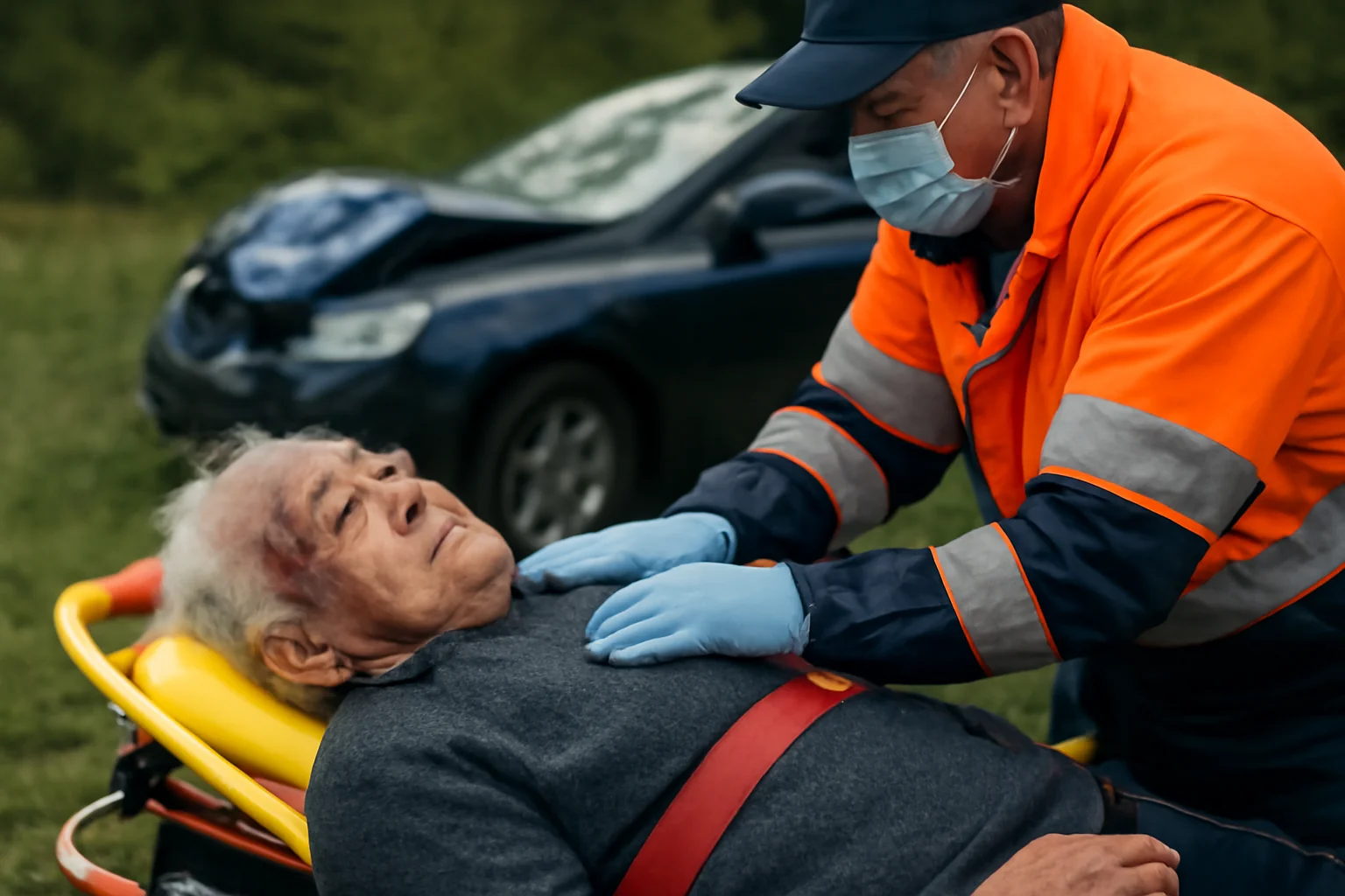 Bărbat de 75 de ani grav rănit la Broșteni după ce o mașină a ieșit în decor
