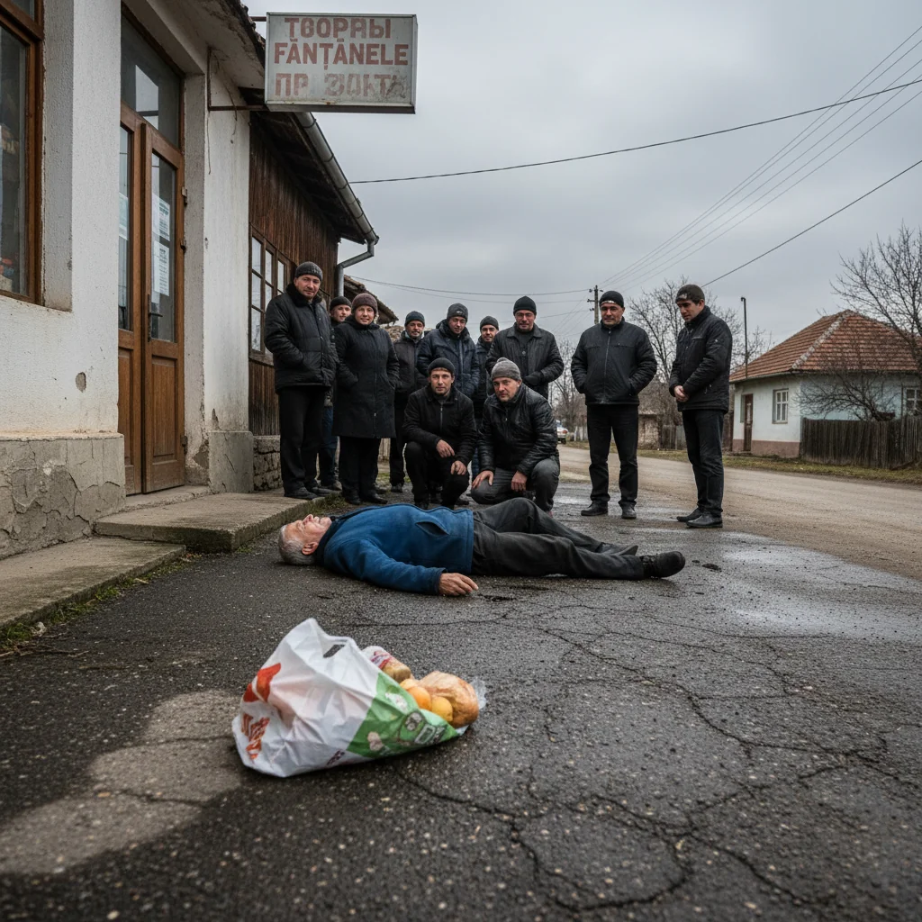 Bărbat din Fântânele a murit după ce a căzut la ieșirea din magazin în timp ce cumpăra mâncare