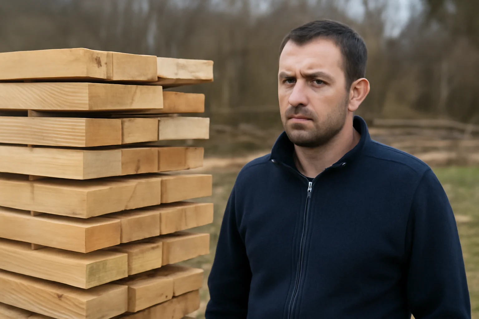Bărbat din Mănăstirea Humorului prins cu 2,11 mc de lemn fără acte