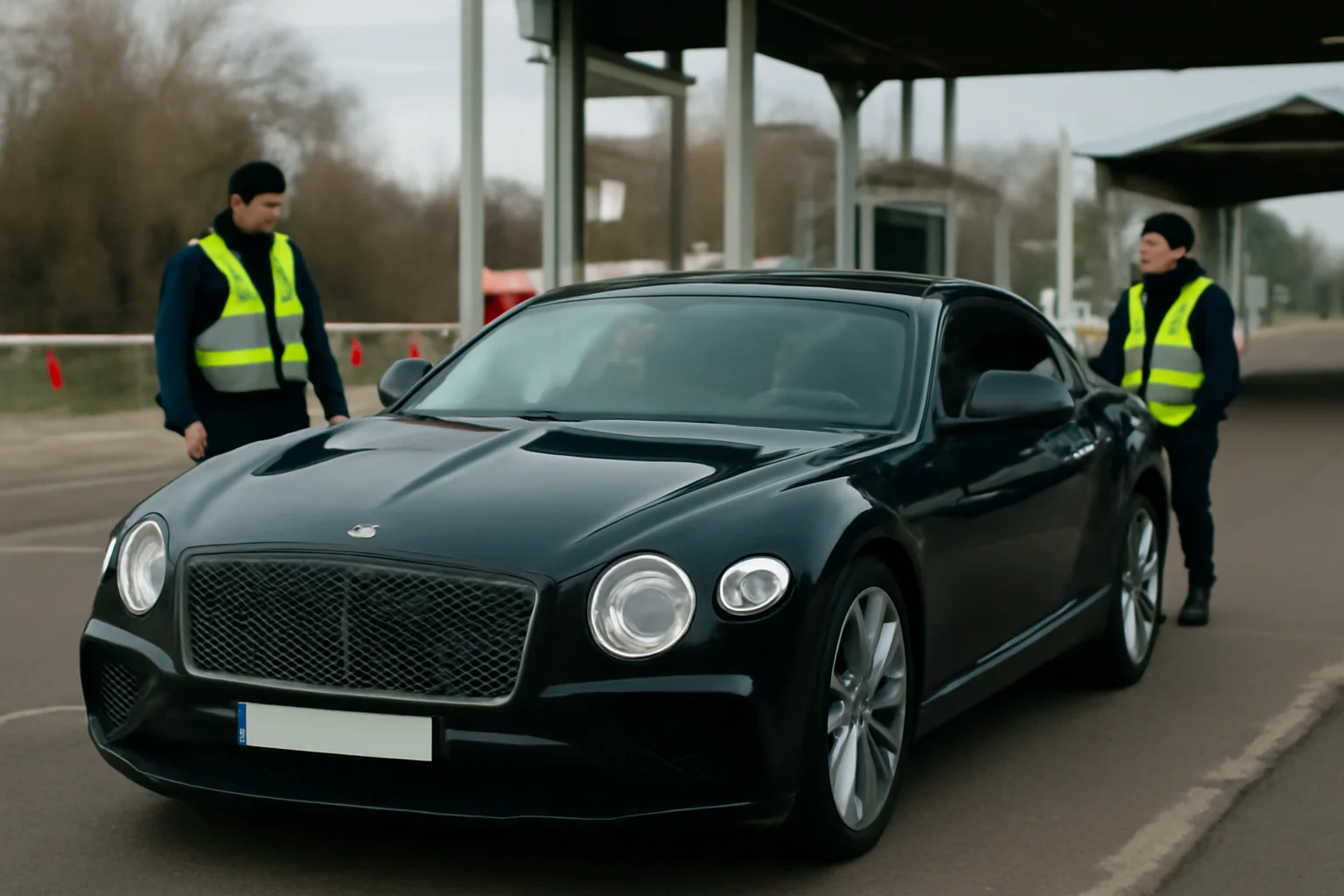 Bentley furat din Ucraina, descoperit la Punctul de Trecere a Frontierei Siret