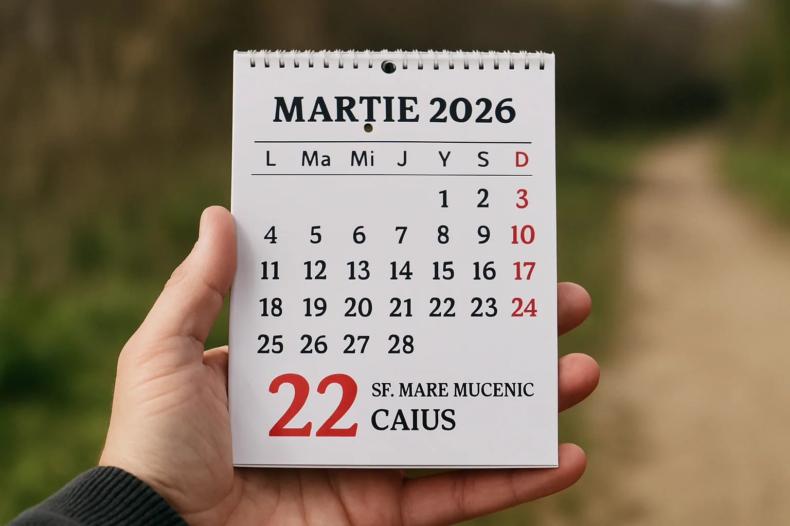 Calendar ortodox – 22 martie 2026