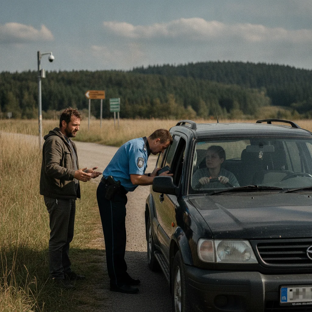 Capu Câmpului: Audi oprit fără ITP și RCA, iar șoferul avea permisul suspendat