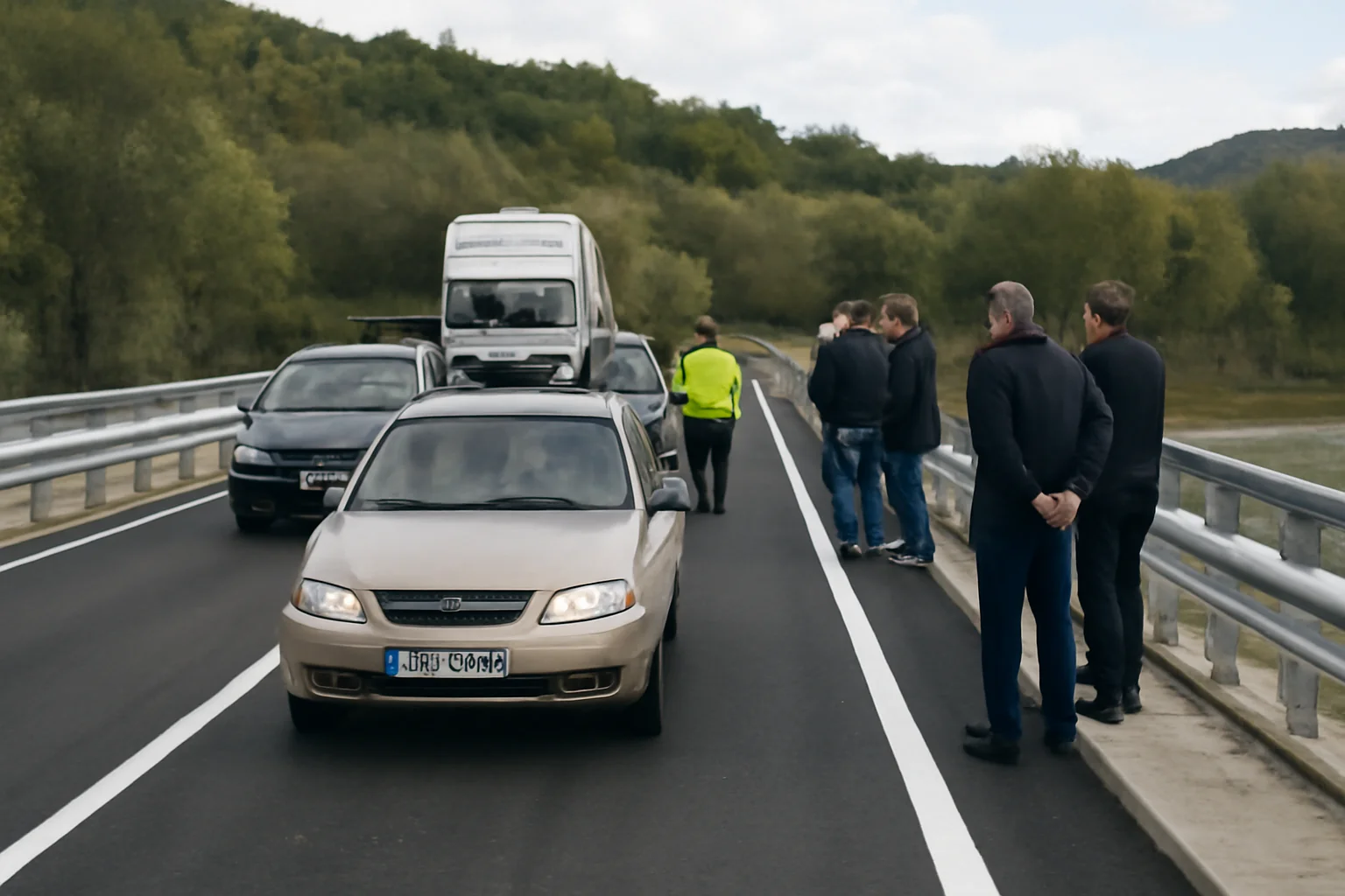 Circulația pe podul de la Praxia, DN15C, reluată oficial la Suceava după reabilitare