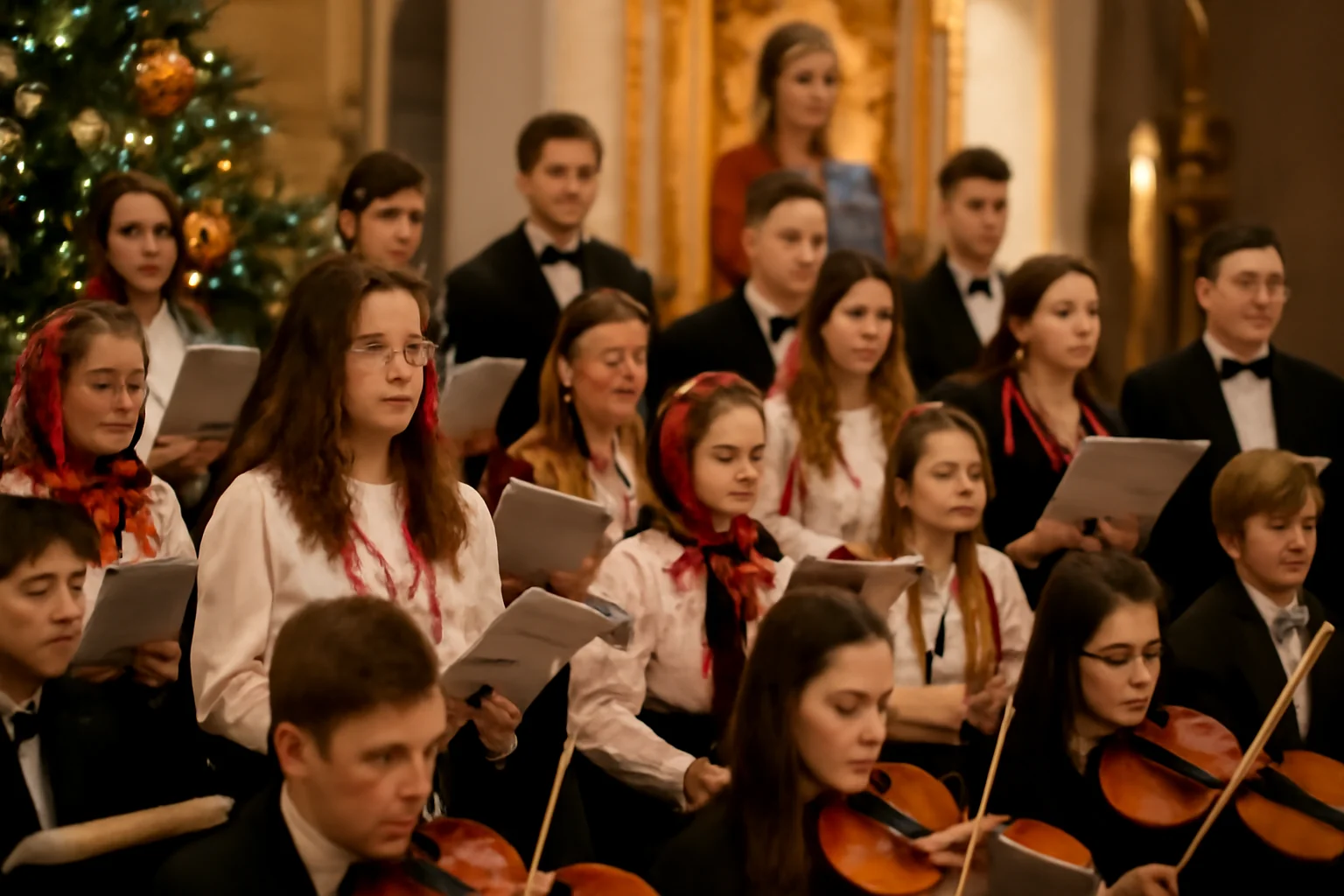 Concertul Colinde și daruri pentru Pruncul Sfânt pe genunchii Maicii Domnului în orașul nostru