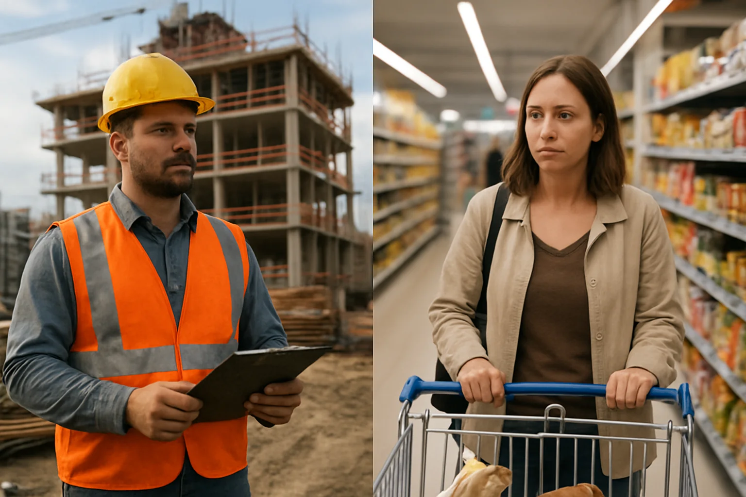 Construcțiile susțin economia, în timp ce retailul stagnează