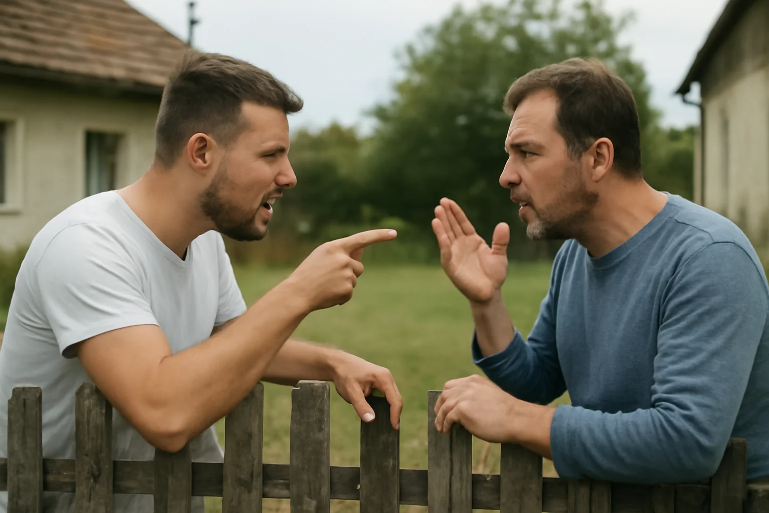 Dispută între doi frați din Pătrăuți pe tema gardului comun dintre casele lor