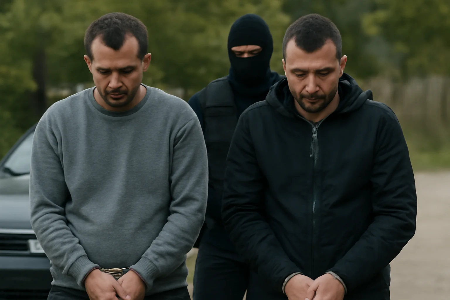 Doi bărbați din Bălăceana, arestați preventiv la Suceava după amenințări și distrugerea unei mașini