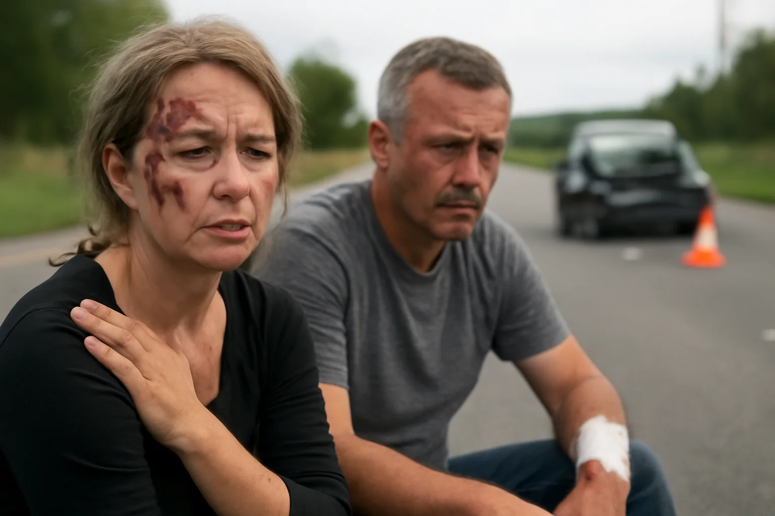Doi soți răniți într-un accident rutier pe DN2, între Suceava și Siret