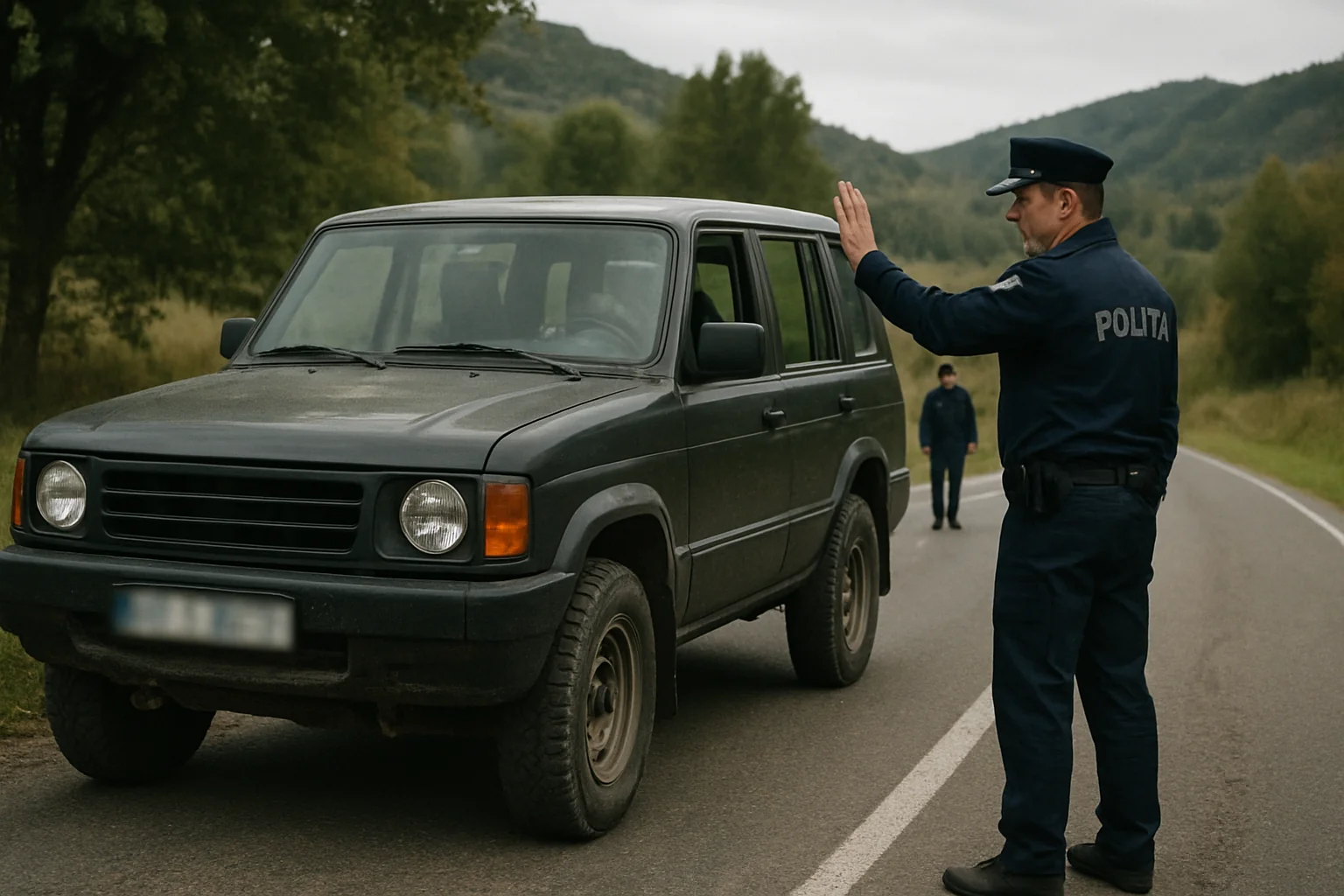 Dosar penal pentru șofer cu mașină neînmatriculată în Suceava