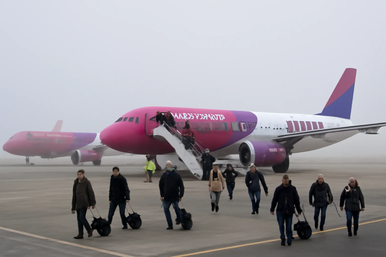 Două zboruri Wizz Air deviate la Suceava din cauza ceții de pe aeroportul din Iași