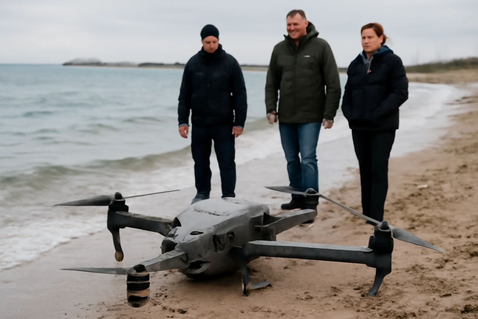 Dronă găsită în apele Mării Negre, în zona de acces a Portului Midia