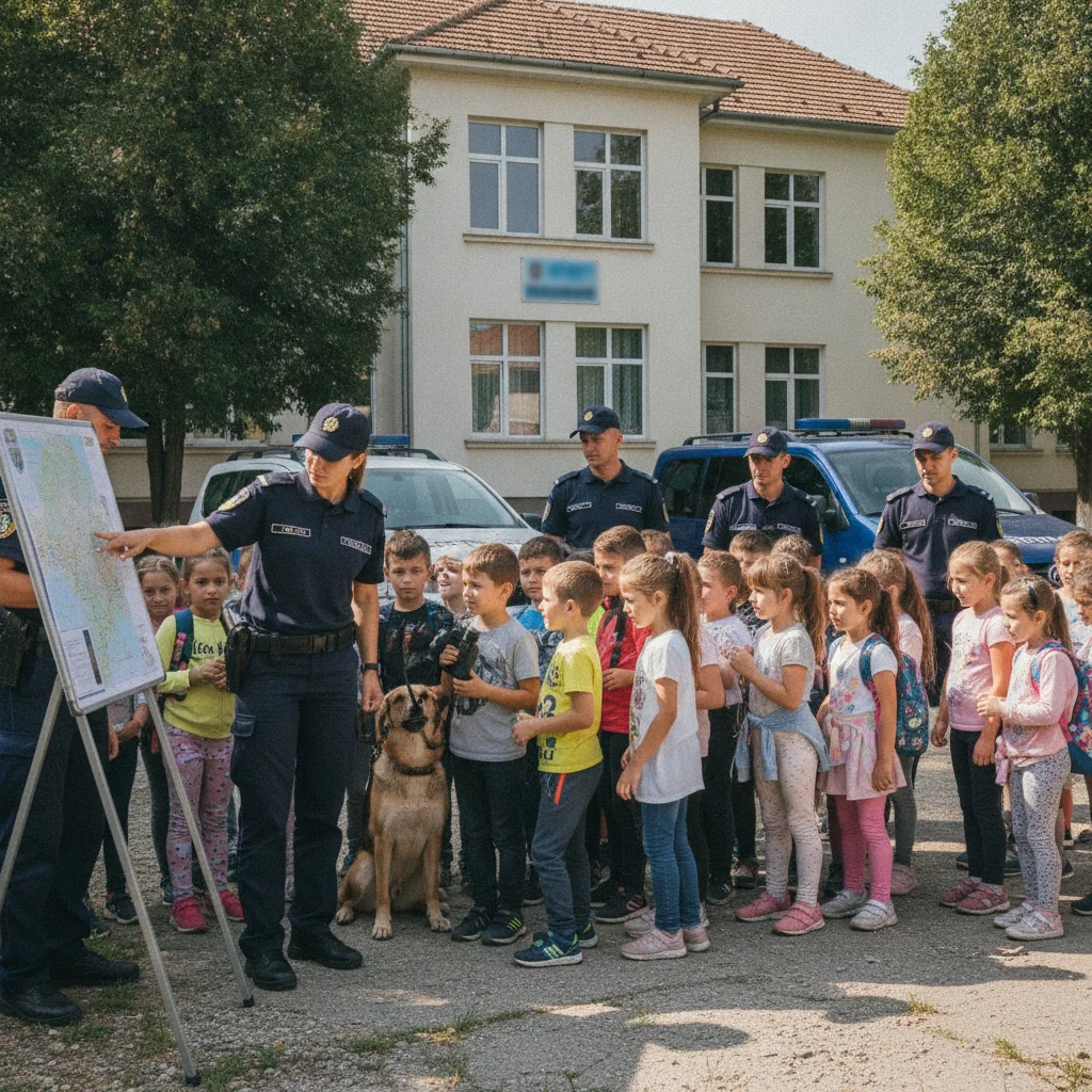 Elevii din Mereni au descoperit profesia de polițist de frontieră