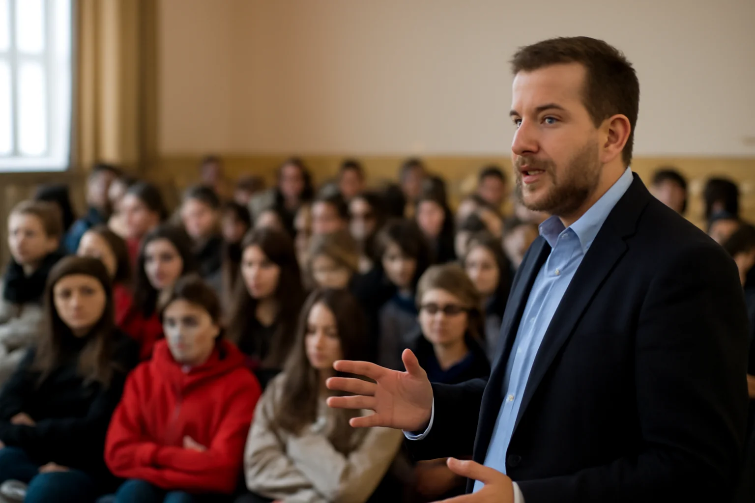 Expertul antidrog Cătălin Țone a informat sute de elevi din zona Rădăuți despre riscurile consumului de droguri