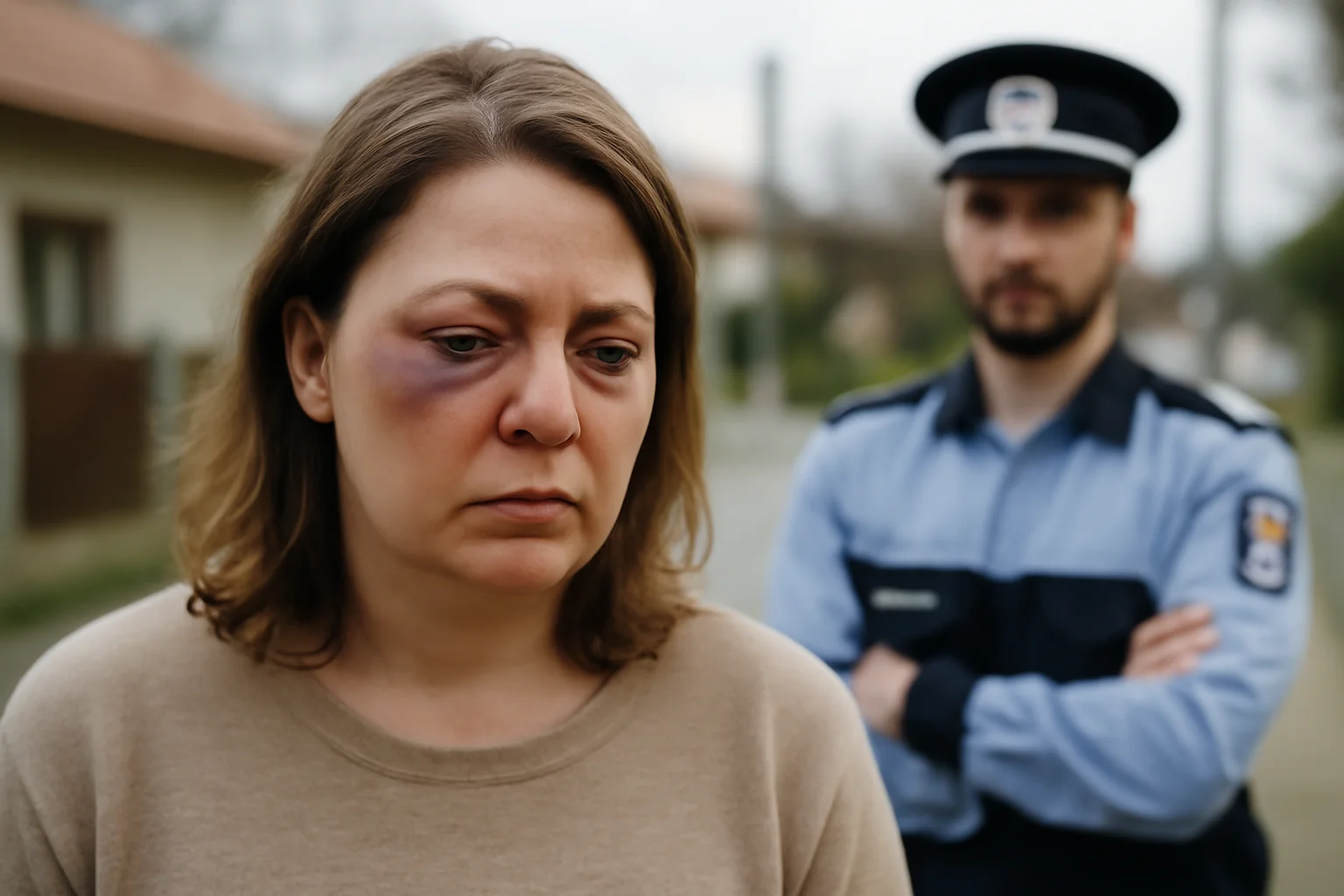 Femeie cu dosar pentru vătămare corporală din culpă după ce s-a rănit la față în urma unei stări de ebrietate