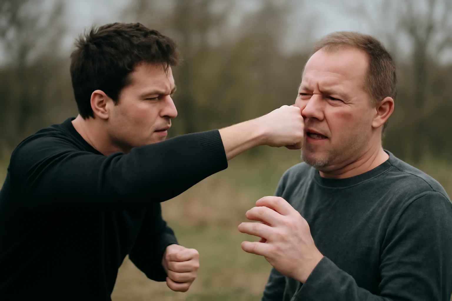 Fratele invidios pe moștenire l-a agresat fizic în localitate