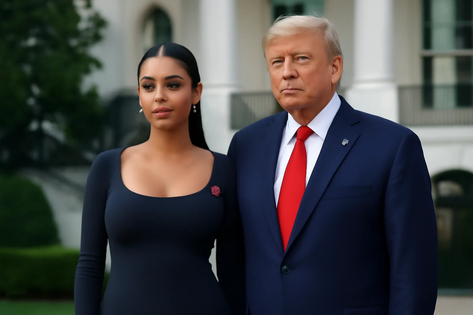 Georgina Rodriguez, apariție impresionantă la Casa Albă la întâlnirea cu Donald Trump