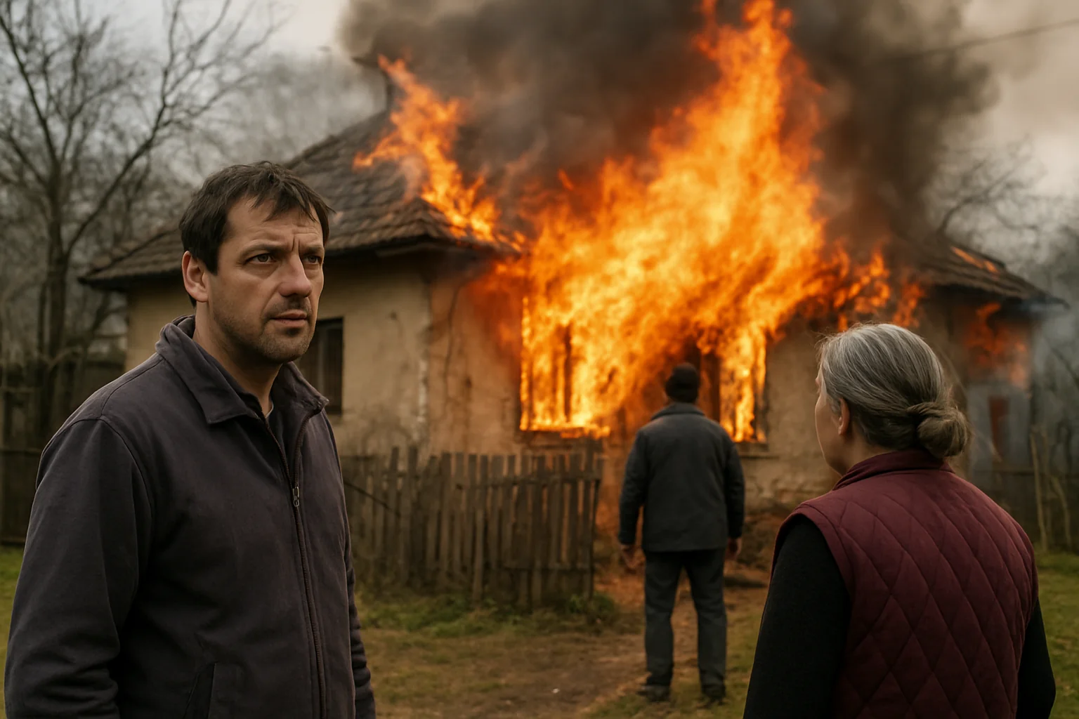 Incendiu în Mușenița: Cablu electric defect, pagube mari