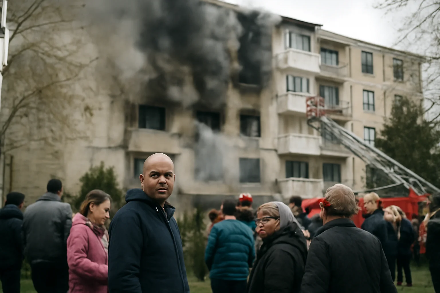 Incendiu într-un bloc din Fălticeni, Suceava: 16 persoane evacuate duminică seară