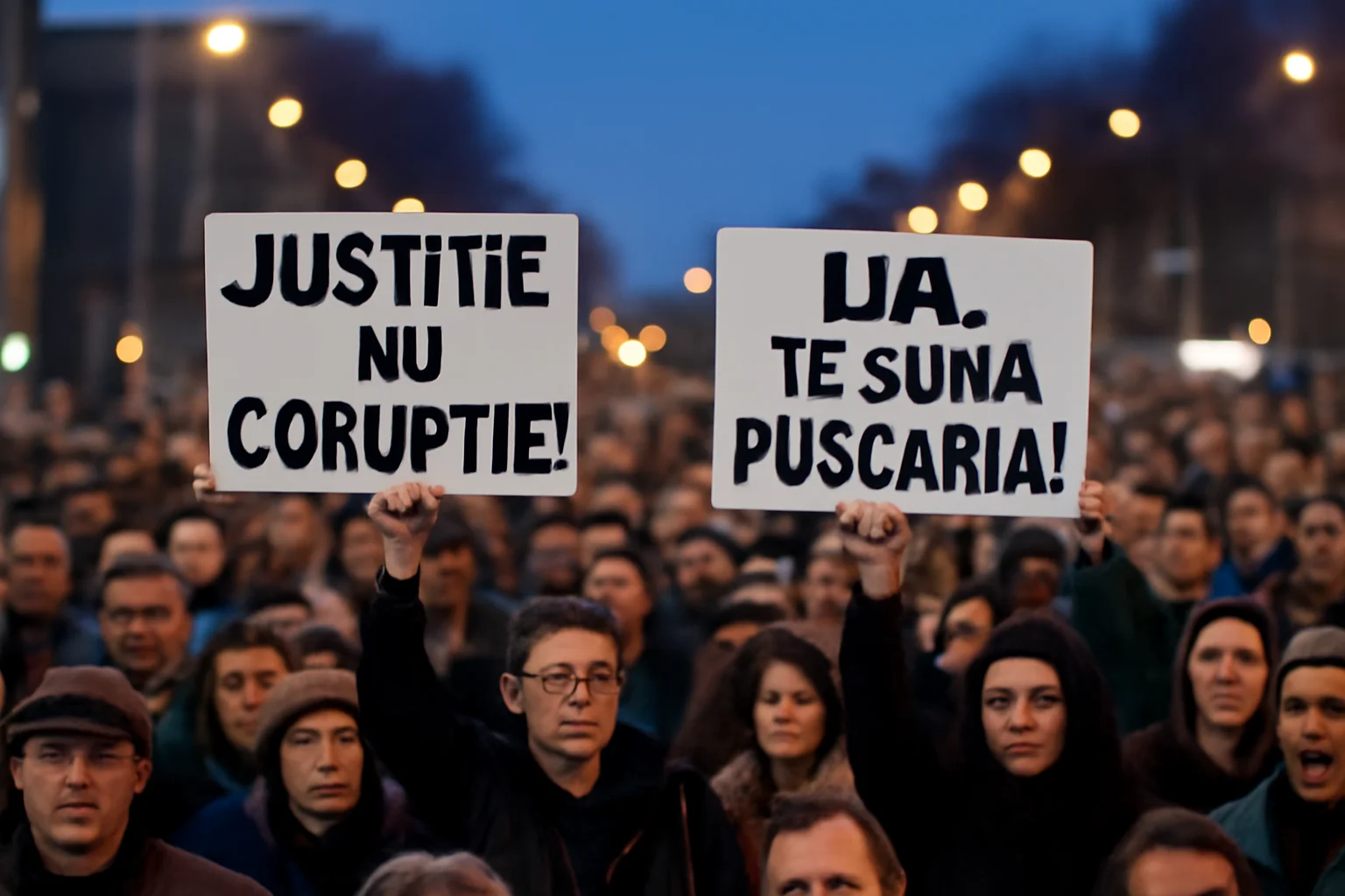 Justiție, nu corupție! și Lia, te sună pușcăria! mobilizează și marile orașe
