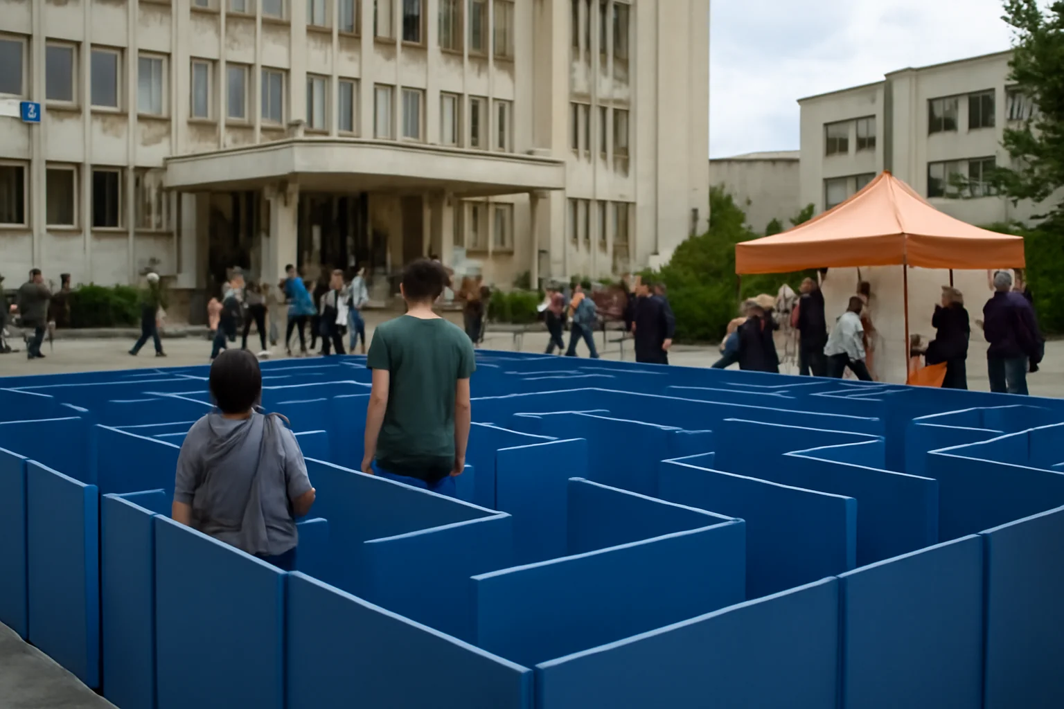 „Labirintul Anticorupție” ajunge la Suceava: activități la Palatul Administrativ și pe esplanada Casei de Cultură