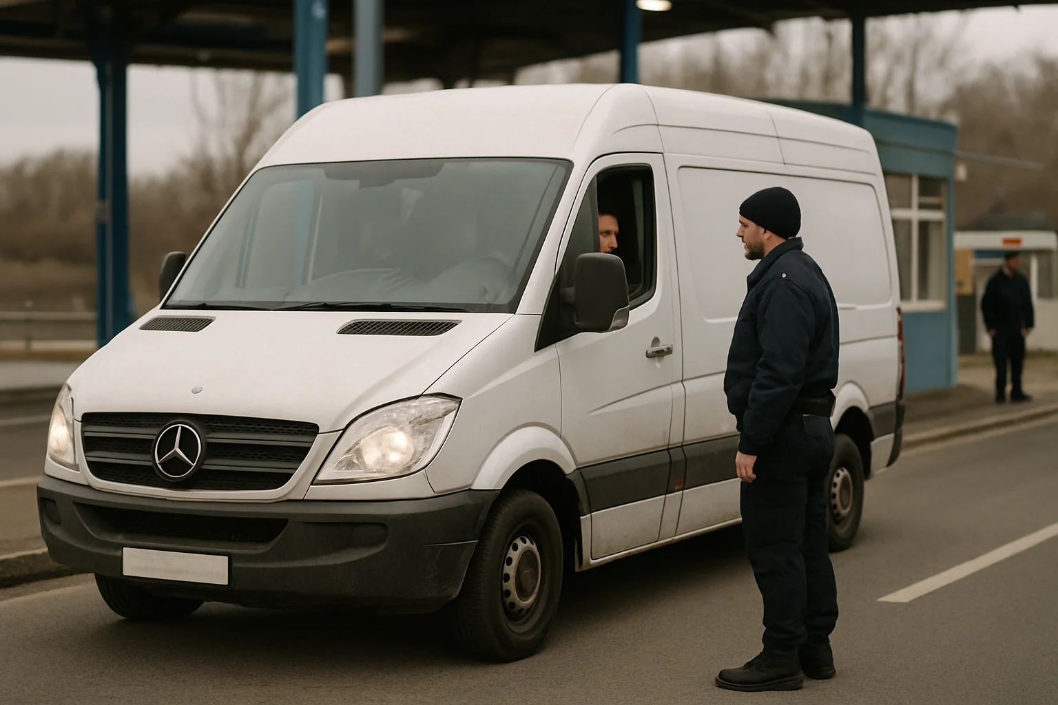 Microbuz furat din UK, oprit la Vama Siret