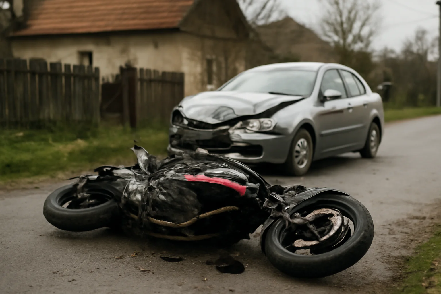 Motociclist de 20 de ani mort după un impact cu o mașină care intra într-o curte în Sucevița