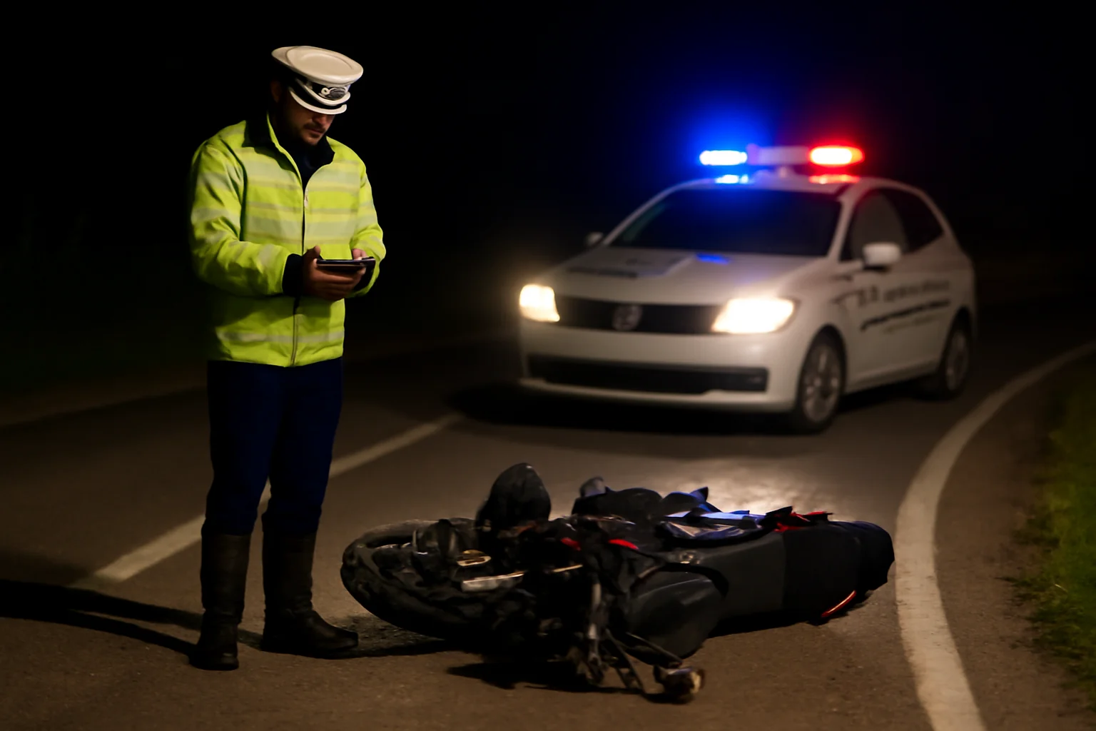 Motociclist urmărit noaptea, accident grav pe ruta Rădăuți-Milișăuți