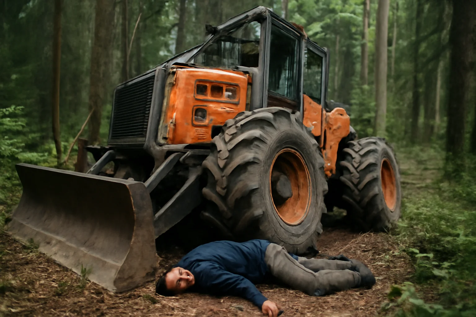 muncitor de 43 de ani găsit mort, prins sub un utilaj TAF
