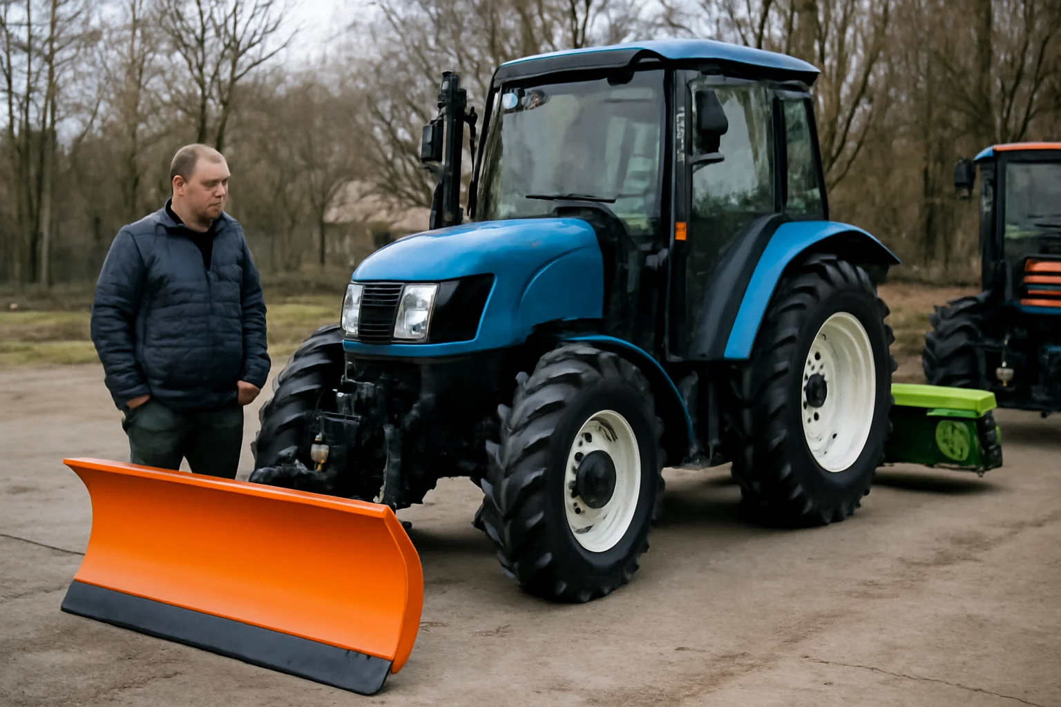 noul tractor multifuncțional pentru deszăpezire și întreținerea spațiilor verzi (foto)