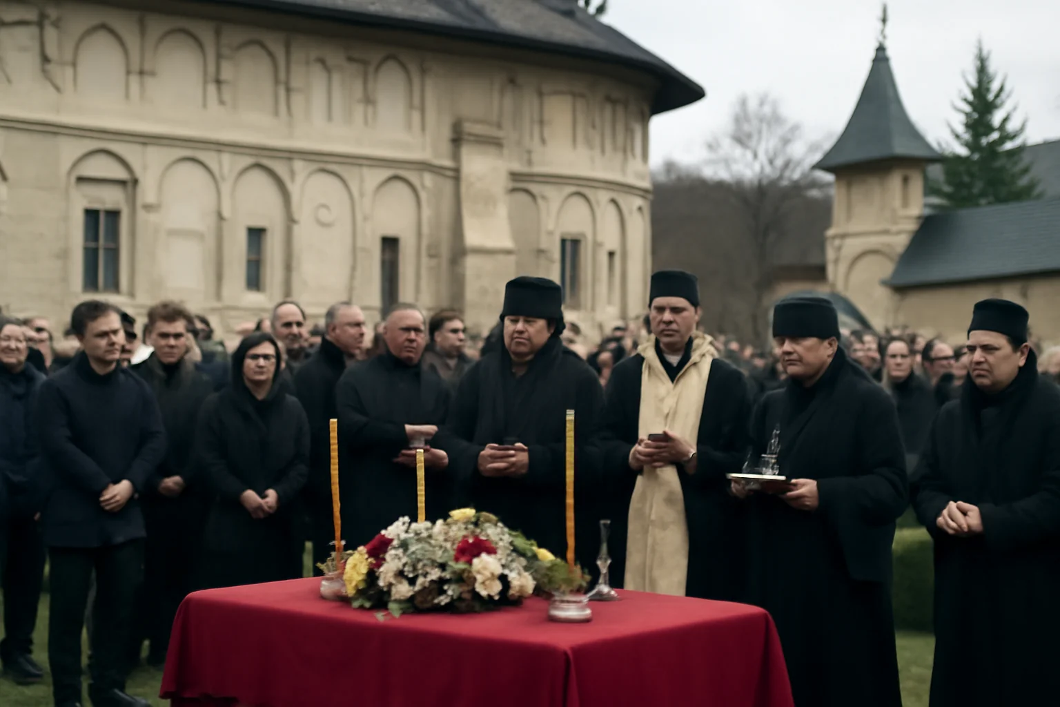 Parastas la Mănăstirea Putna pentru cei 300 de români morți în războiul din Ucraina (foto)