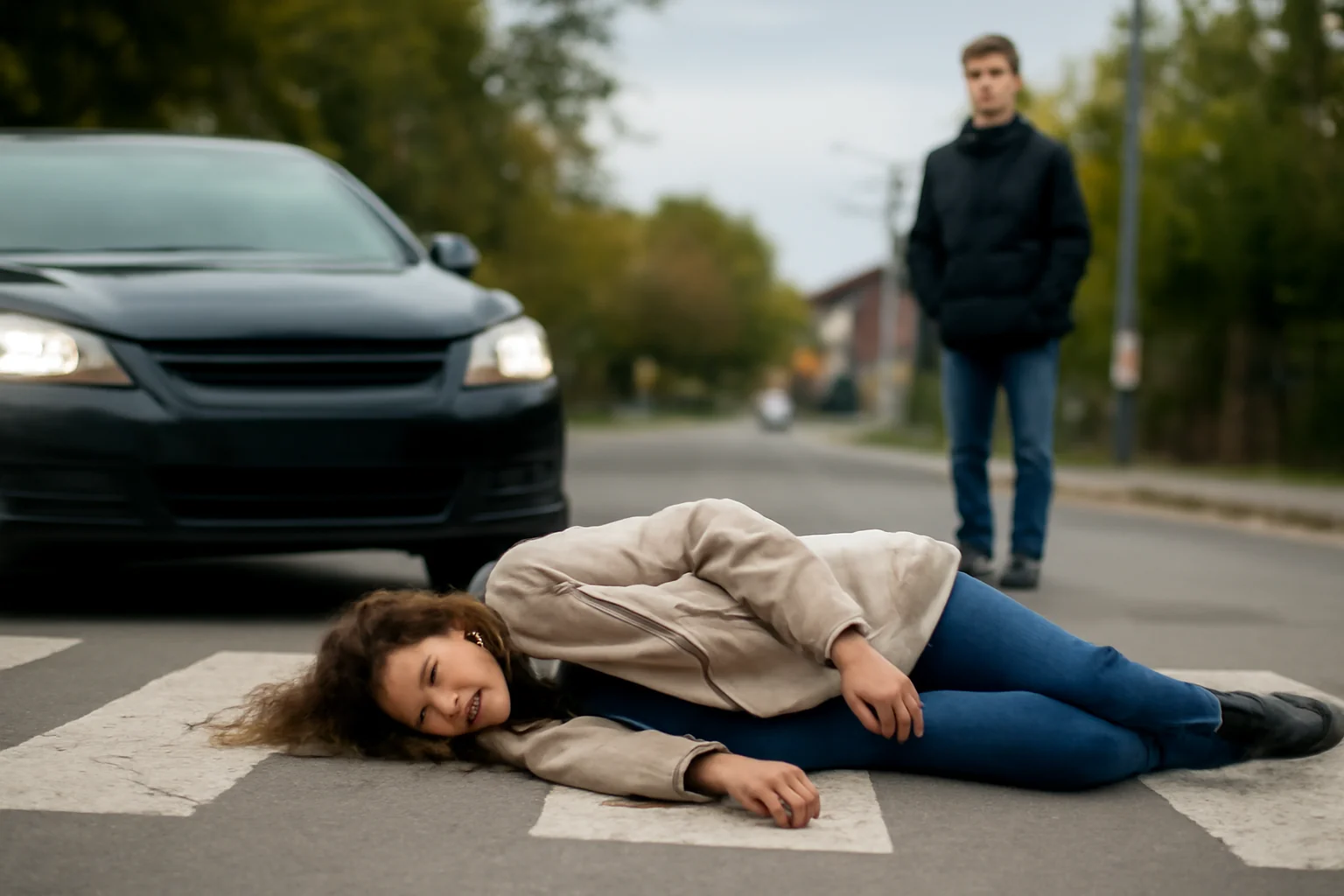 Pietonă accidentată pe zebra din Fălticeni de un șofer de 19 ani care a fugit de la locul incidentului
