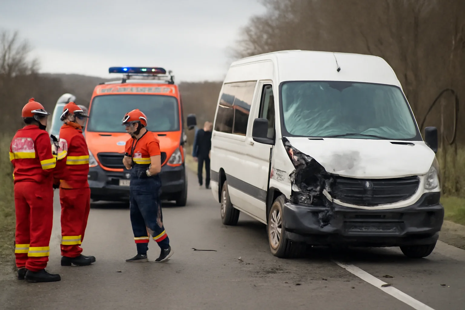 Plan Roșu de Intervenție activat la Suceava după un accident cu microbuz