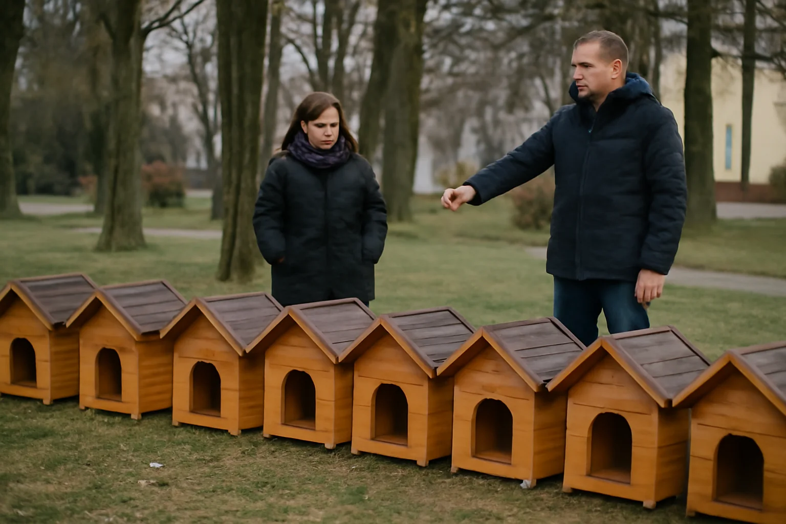 Primăria Suceava a instalat primele 10 adăposturi din lemn pentru pisicile fără stăpân (FOTO)