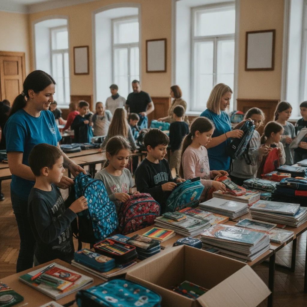 Proiect județean de solidaritate lansat la Rădăuți cu ghiozdane pentru 58 de copii