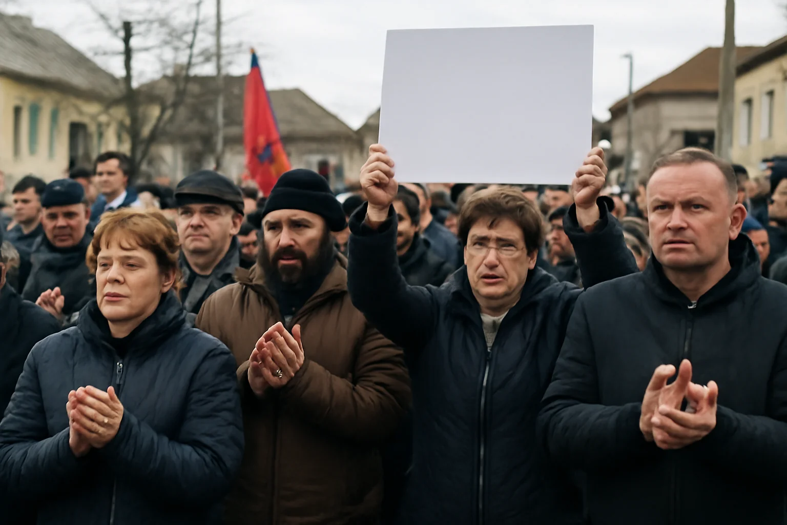 Protest la Salcea, lângă Suceava, față de creșterea taxelor și impozitelor locale pentru 2026