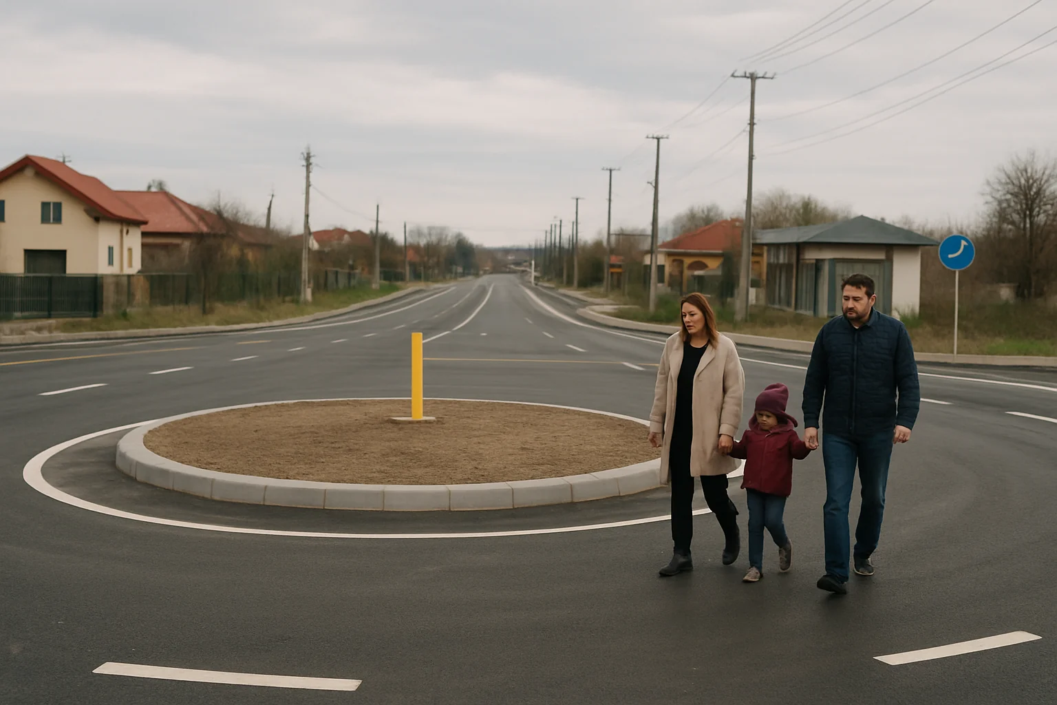 Sens giratoriu nou la ieșirea din Suceava spre Botoșani