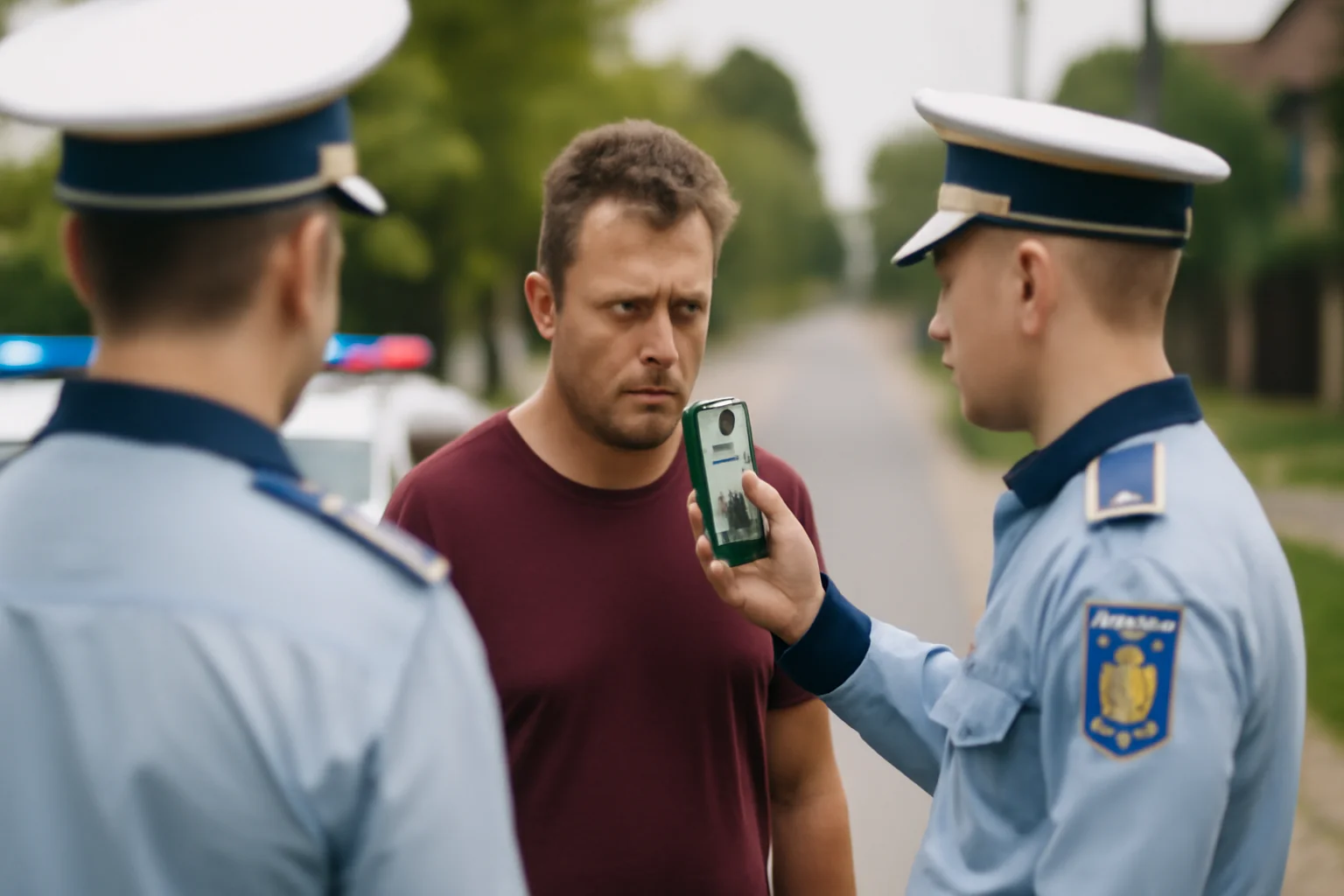 Șofer cinstit recunoaște că a consumat o sticlă de vin și a încercat să fugă de poliție