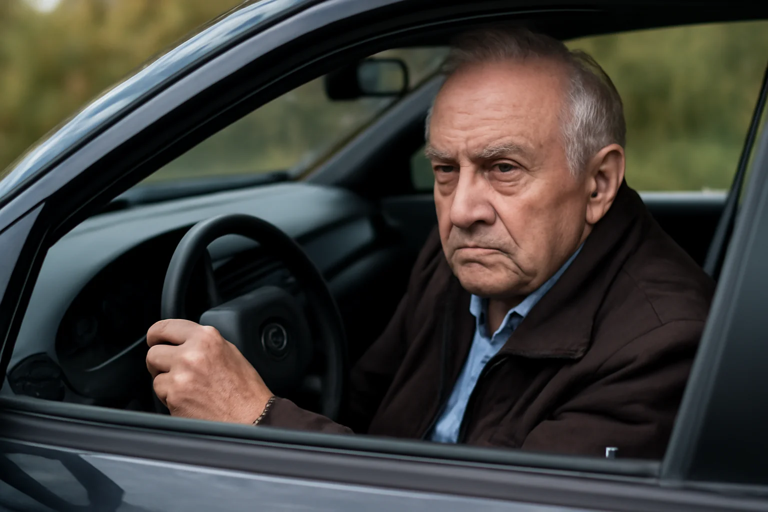 Șofer de 75 de ani, cu dreptul de a conduce retras pentru depășirea vitezei legale, depistat la volanul unui Mercedes neasigurat RCA