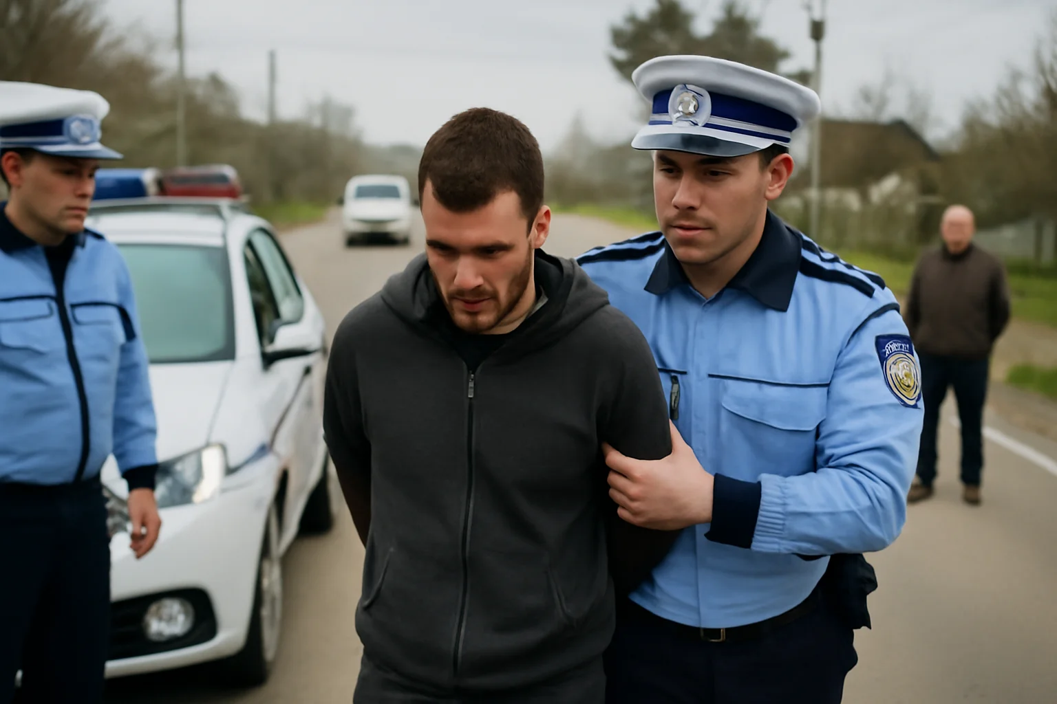 Șofer fără permis prins după ce a lovit mortal un pieton și a fugit de la locul accidentului în Preutești