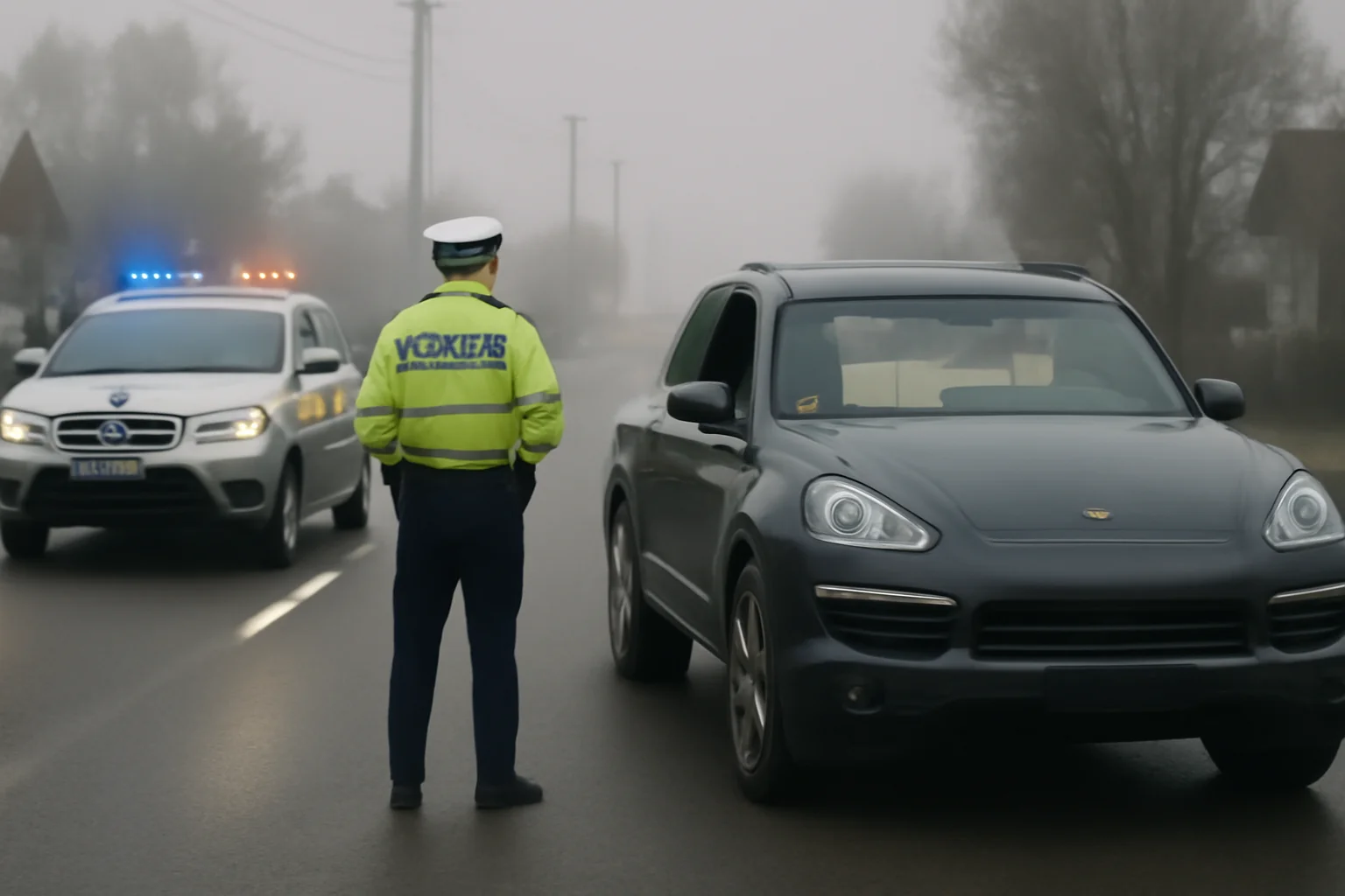 Șoferul unui Porsche încărcat cu țigări de contrabandă în valoare de peste 61.000 de euro a dispărut în ceață