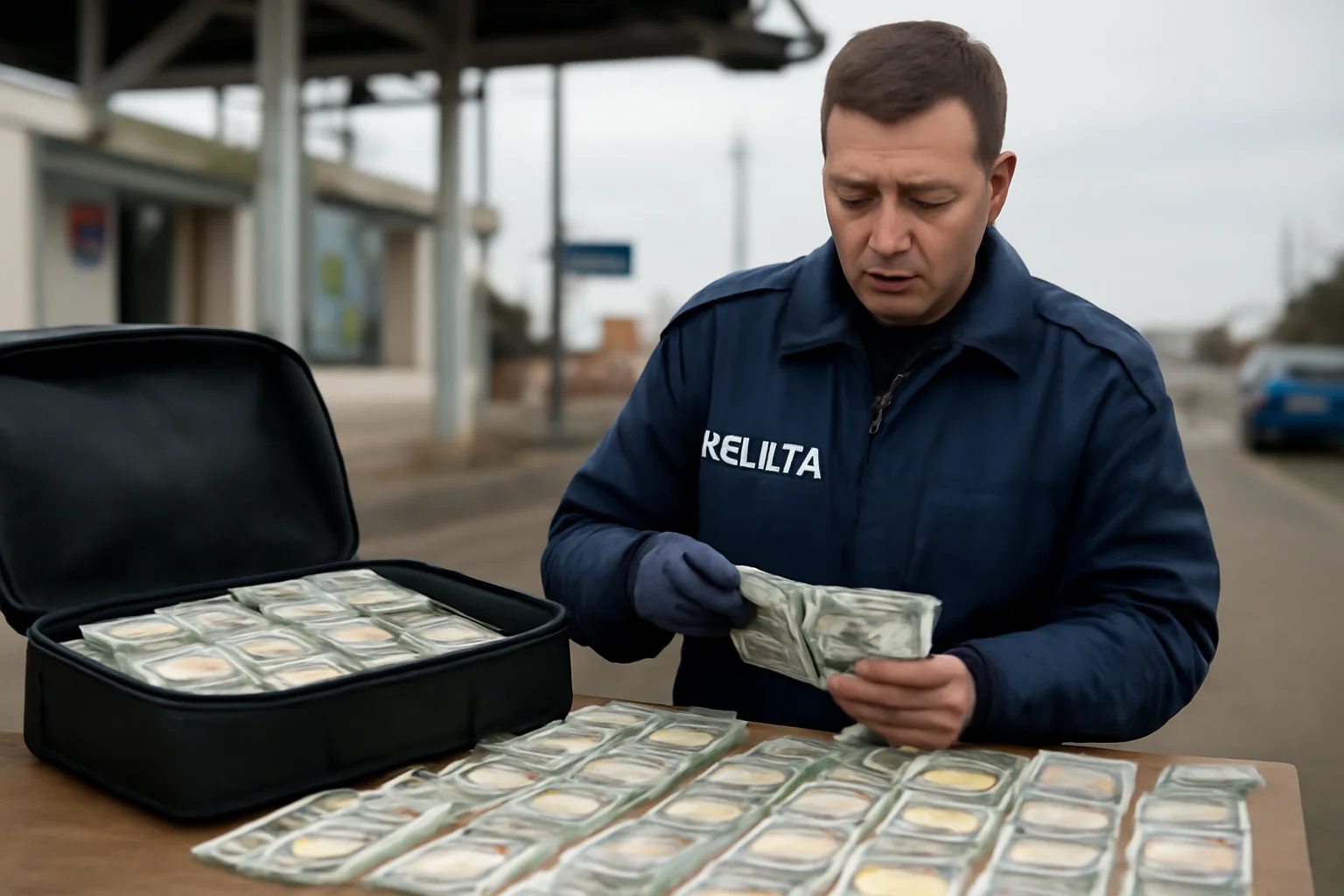 Suceava: 60.000 de dolari nedeclarați găsiți în încălțămintea a două femei la PTF Siret